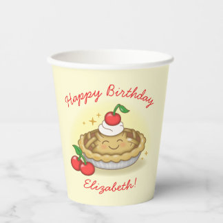 Gobelets En Papier Cutie Pie Anniversaire Fête Enfants Cherry