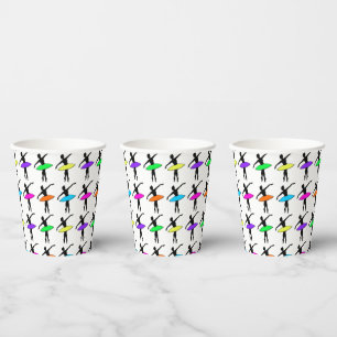 Gobelets En Papier Danseurs de ballet Ballerina Neon Danse Anniversai