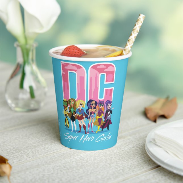 Gobelets En Papier DC Super Hero Girls Lineup (Insitu)