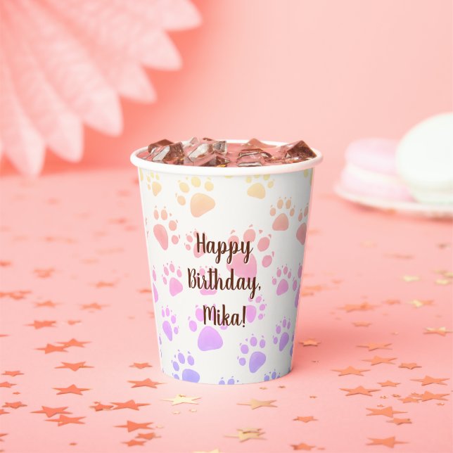 Gobelets En Papier déco d'anniversaire pour enfants (Insitu)