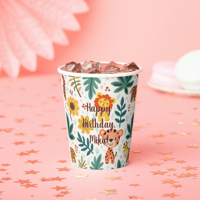 Gobelets En Papier déco d'anniversaire pour enfants (Insitu)