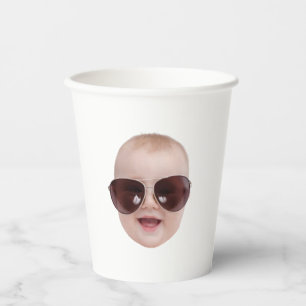 Gobelets En Papier Décorations de fête de bachelorette visage du mari
