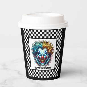 Gobelets En Papier Déplaisant Clown Halloween Party tasse de papier