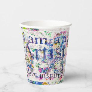 Gobelets En Papier Des tasses d'artiste amusantes