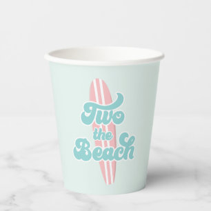 Gobelets En Papier Deux Beach Surf Beach 2 Anniversaire Cups papier