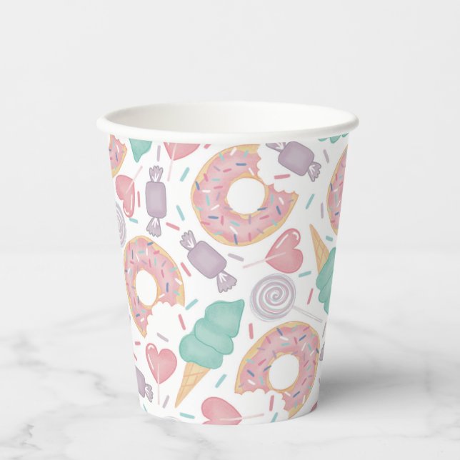 Gobelets En Papier Deux Soirées d'Anniversaire (Recto)