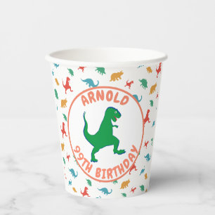 Gobelets En Papier Dino Anniversaire Enfants Jurassic Préhistorique F