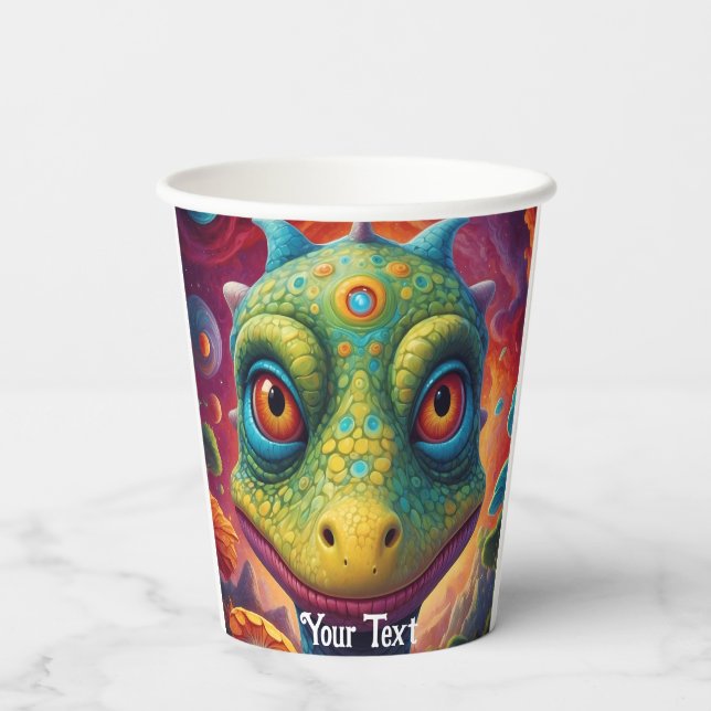 Gobelets En Papier dino-mite baby shower (Verso)