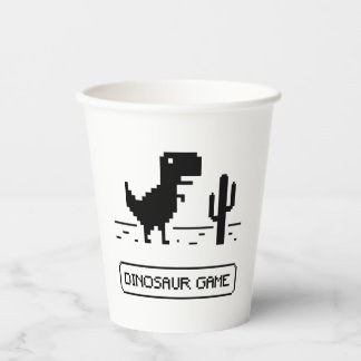 Gobelets En Papier Dinosaur Game.