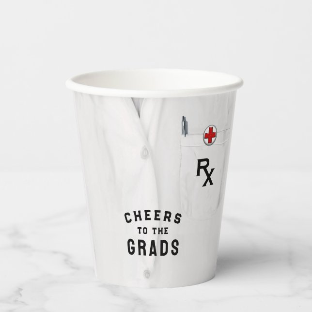 Gobelets En Papier Diplôme d'une école de pharmacie (Recto)