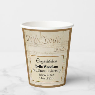 Gobelets En Papier Diplômé en droit Juriste Paralégal Constitution de