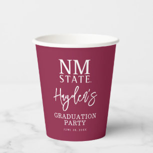 Gobelets En Papier Diplômés de l'Université d'État du Nouveau-Mexique