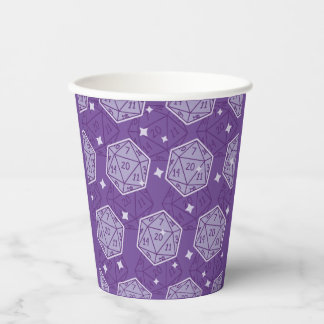 Gobelets En Papier DnD Anniversaire Partie Dungeons & Dragons D20 Dic