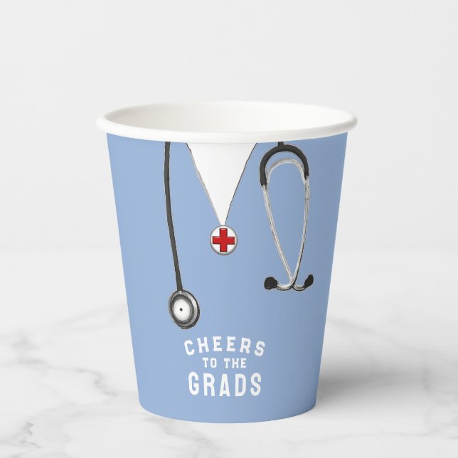 Gobelets En Papier Docteur Médicale (Recto)