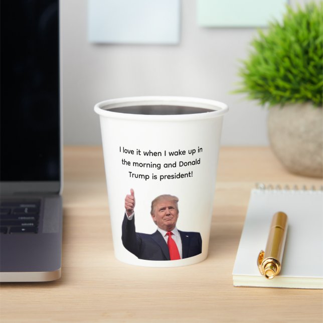 Gobelets En Papier Donald Trump 2024 (Insitu)