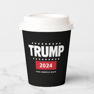 Gobelets En Papier Donald Trump 2024 Reprenez l'élection de l'Amériqu