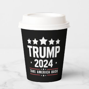 Gobelets En Papier Donald Trump 2024 Reprenez l'élection de l'Amériqu