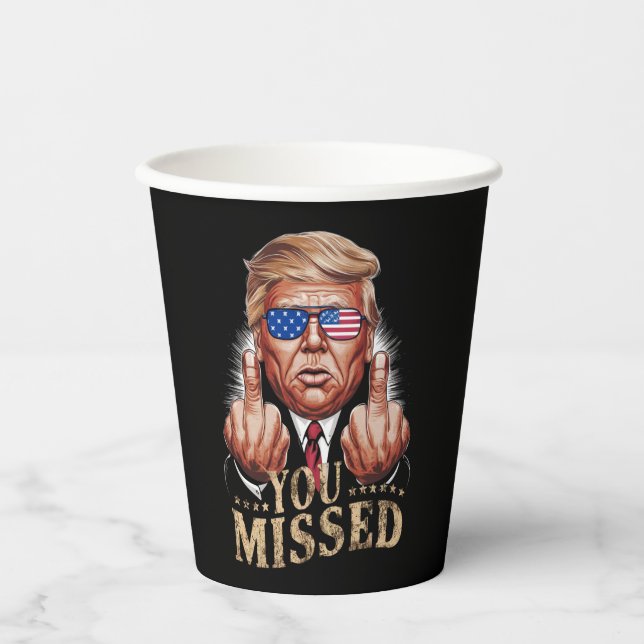 Gobelets En Papier Donald Trump - L'élection américaine vous a manqué (Recto)