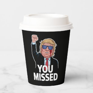 Gobelets En Papier Donald Trump vous a manqué