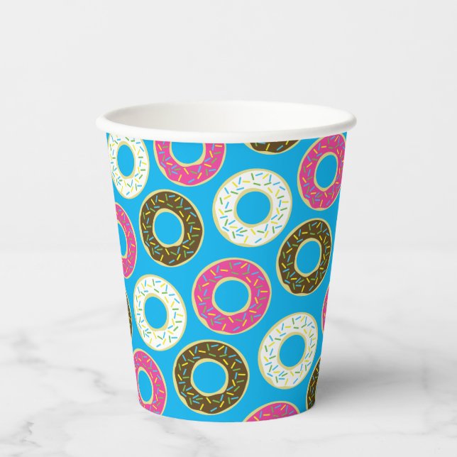 Gobelets En Papier Donut Kid's Birthday Party mite (Recto)