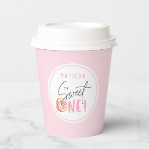 Gobelets En Papier Donut sucré un 1er anniversaire fête