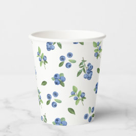 Gobelets En Papier Douce Baby Shower aux Myrtilles