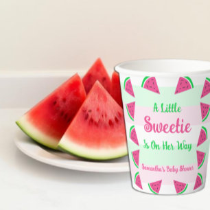 Gobelets En Papier Douce Baby Shower Pastèque