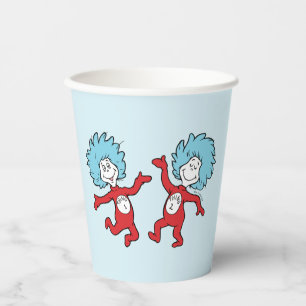 Gobelets En Papier Dr. Seuss Chose 1 et Chose 2 Personnage