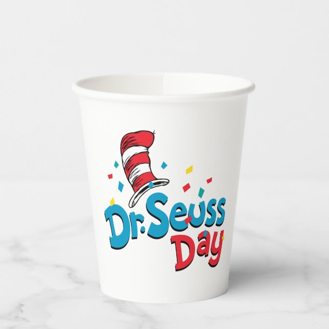 Gobelets En Papier Dr Seuss Day | Confetti (Gauche)