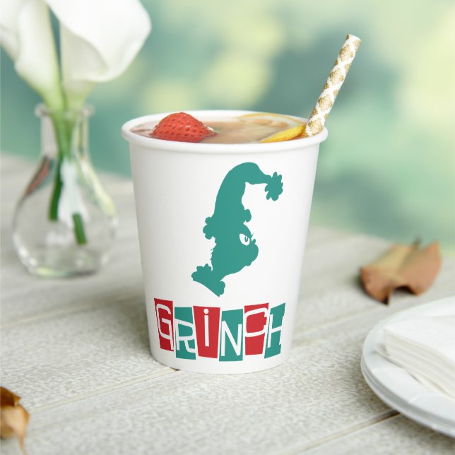 Gobelets En Papier Dr Seuss | Grinch - Rouge et Vert (Insitu)