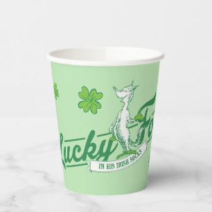 Gobelets En Papier Dr Seuss Lucky Fox Dans Ses Chaussettes Irlandai
