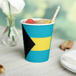 Gobelets En Papier Drapeau bahamien