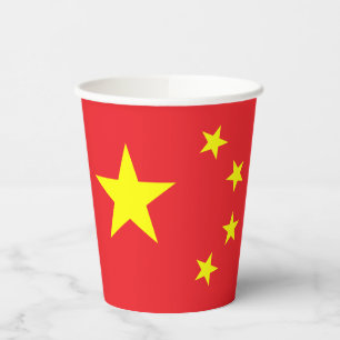 Gobelets En Papier Drapeau Chinois