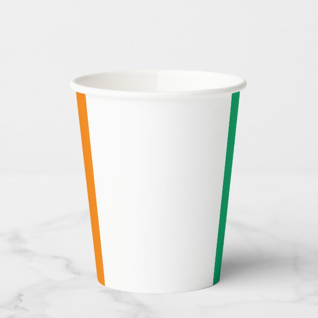 Gobelets En Papier Drapeau de Côte d'Ivoire (Gauche)