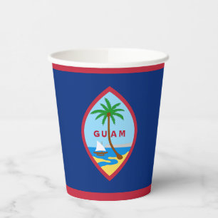 Gobelets En Papier Drapeau de Guam