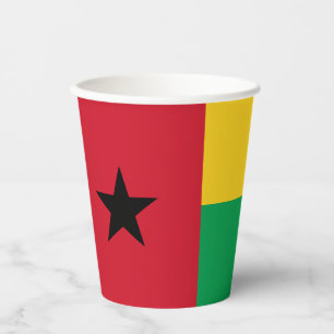 Gobelets En Papier Drapeau de la Guinée-Bissau