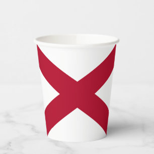 Gobelets En Papier Drapeau de l'Alabama