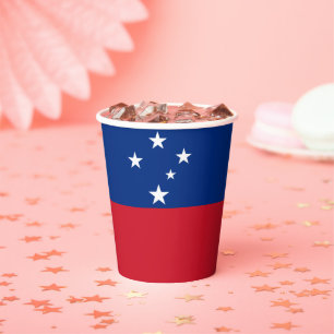 Gobelets En Papier Drapeau de Samoa