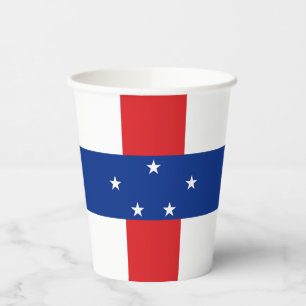 Gobelets En Papier Drapeau des Antilles néerlandaises
