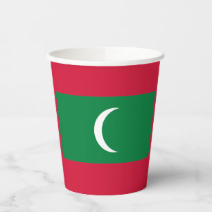 Gobelets En Papier Drapeau des Maldives