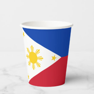 Gobelets En Papier Drapeau des Philippines