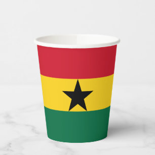 Gobelets En Papier Drapeau du Ghana