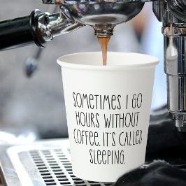 Gobelets En Papier Drôle Amateurs De Café Citation Typographie Sarcas