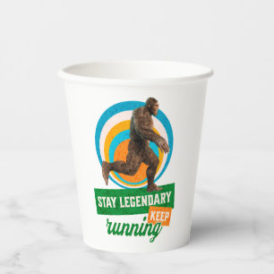 Gobelets En Papier Drôle de motivation de course de Bigfoot
