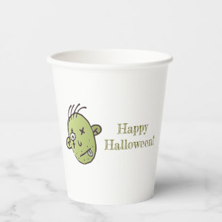 Gobelets En Papier Drôle Zombie halloween
