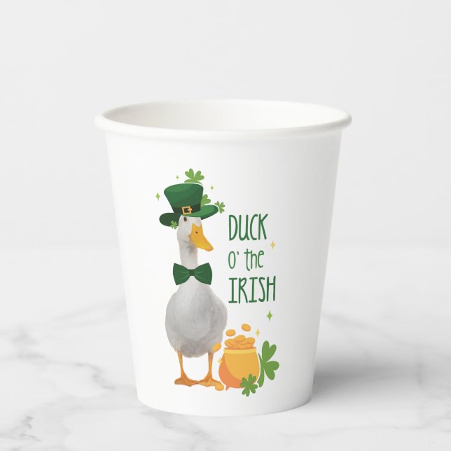 Gobelets En Papier Duck o' the Irish St. Patricks Day (Recto)