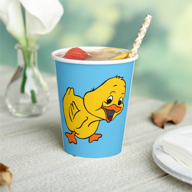 Gobelets En Papier Duckie jaune (Insitu)
