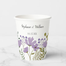 Dusty Purple Spring Floral Mariage Personnalisé