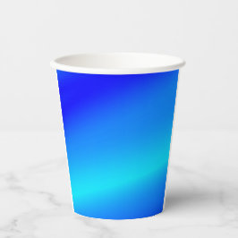 Gobelets En Papier Eau claire bleu cuivre pastel abstrait