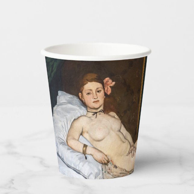 Gobelets En Papier Edouard Manet - Olympia (Recto)